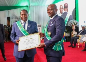 Bangui : Brice Clotaire Oligui Nguema élevé au rang de Grand Commandeur du mérite communautaire de la CEMAC